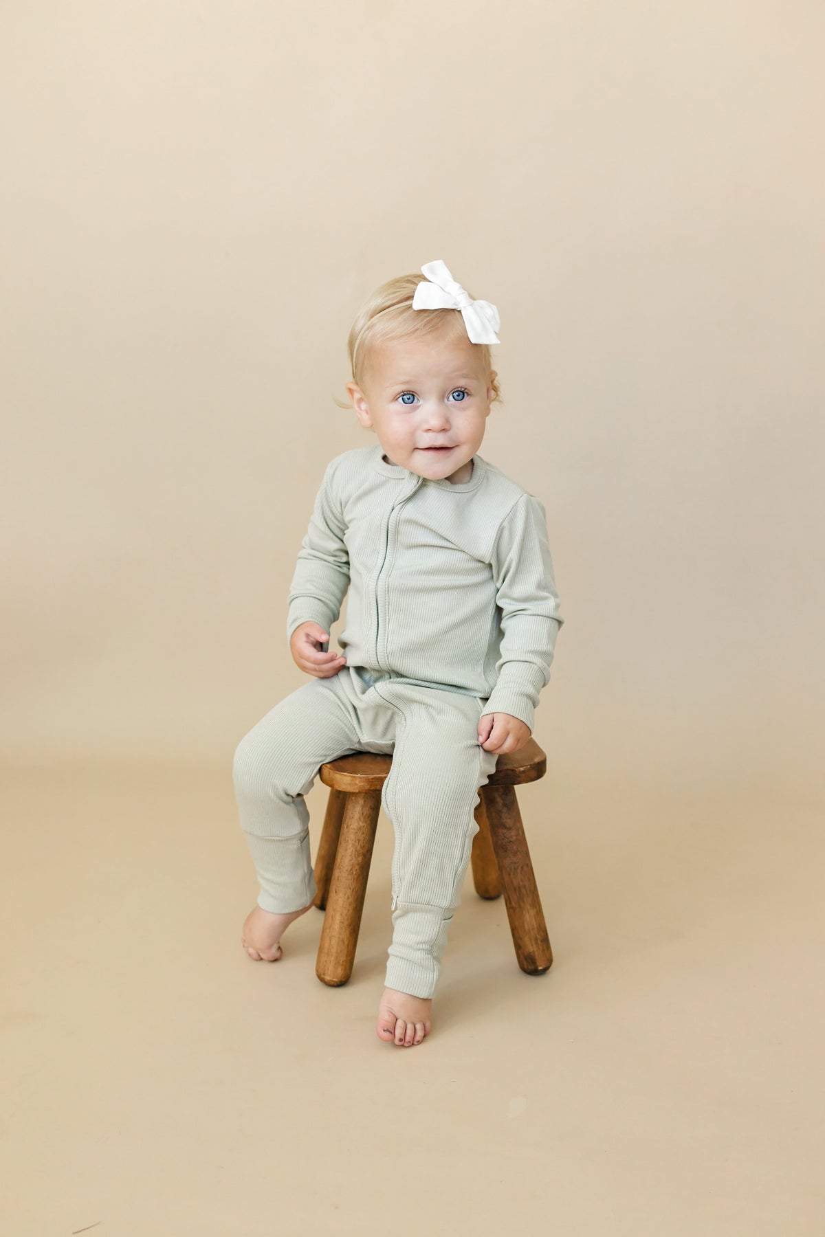 Solid Ribbed Bamboo Zippy Romper - more colors — Little Joy Co.