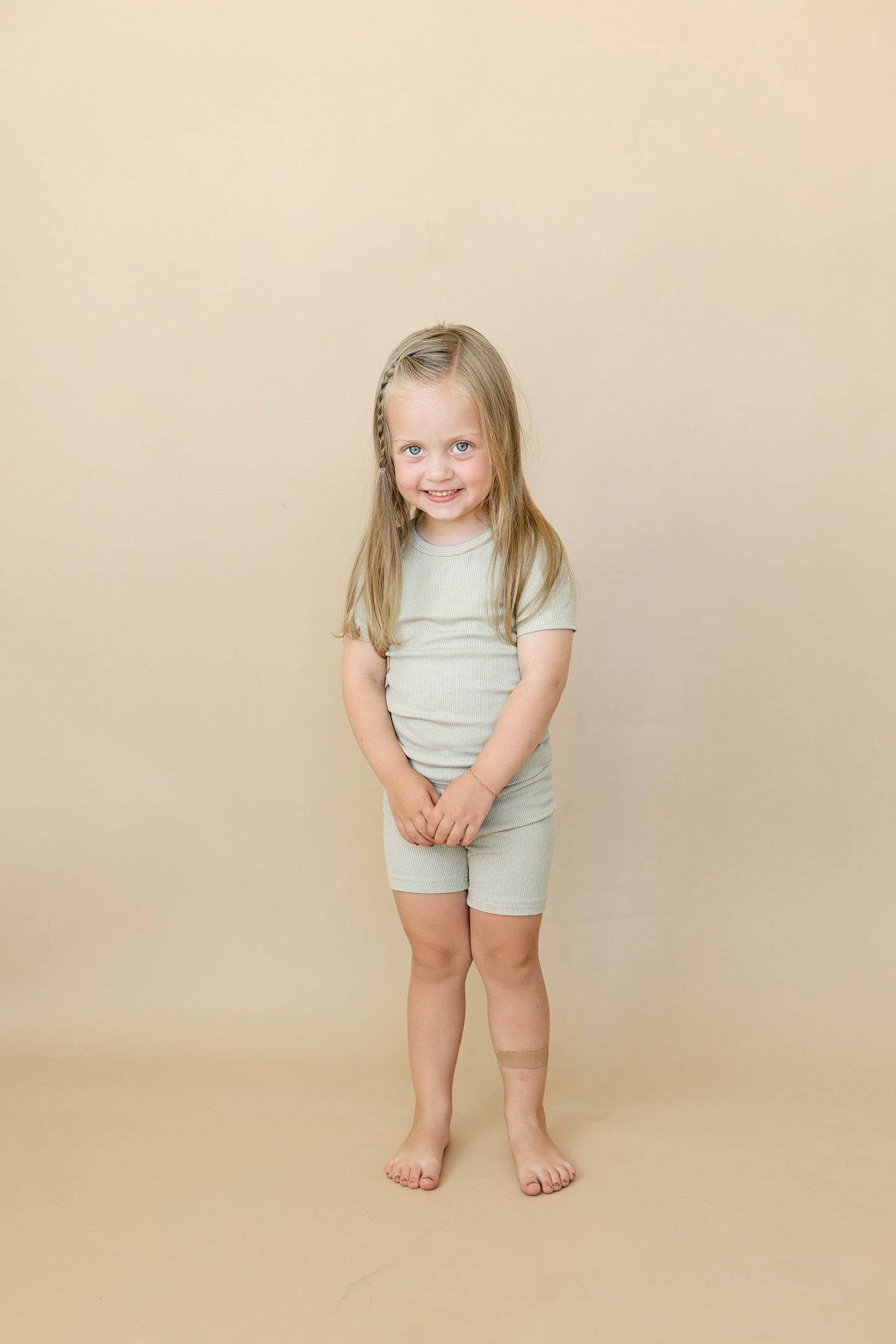 Solid Ribbed Bamboo 2pc Pajamas - more colors — Little Joy Co.