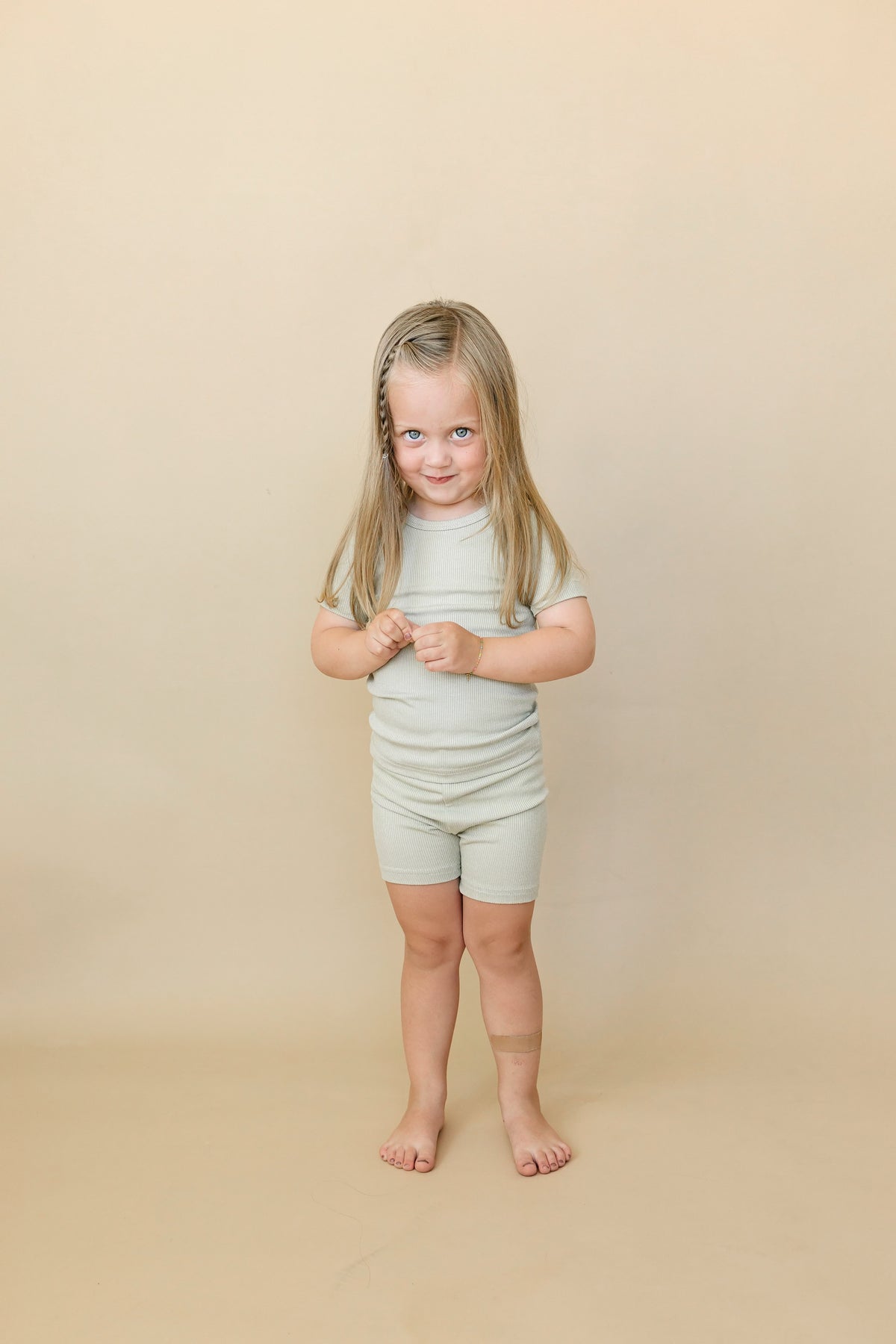 Solid Ribbed Bamboo 2pc Pajamas - more colors — Little Joy Co.