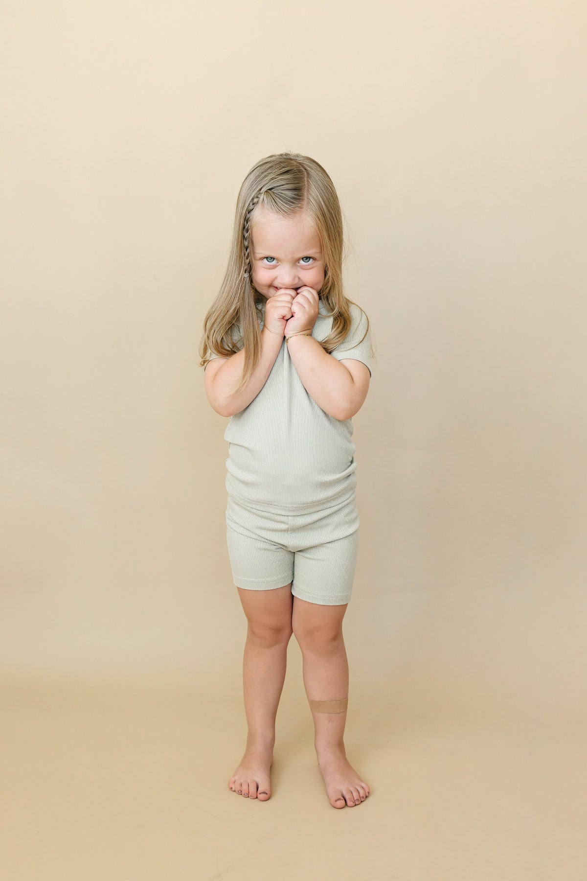 Solid Ribbed Bamboo 2pc Pajamas - more colors — Little Joy Co.