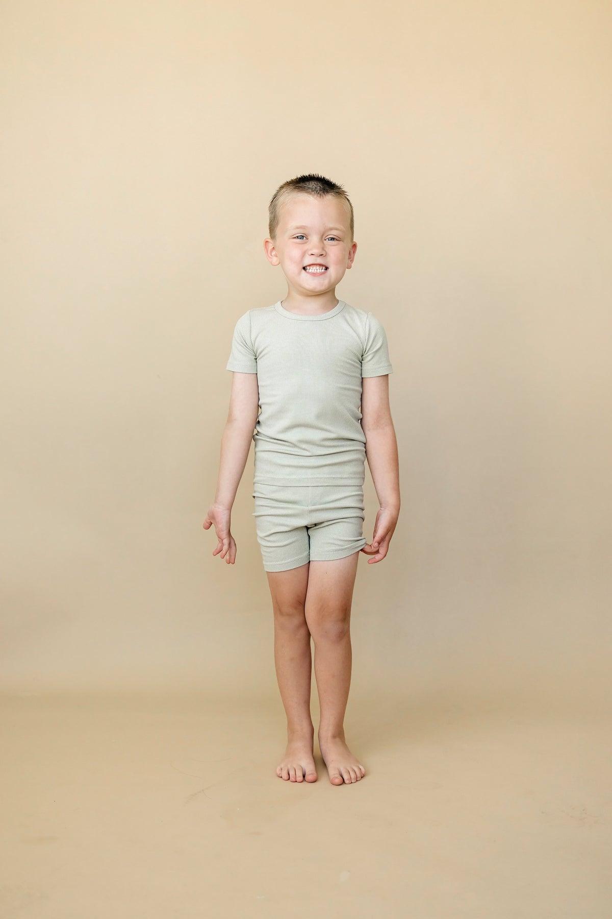 Solid Ribbed Bamboo 2pc Pajamas - more colors — Little Joy Co.