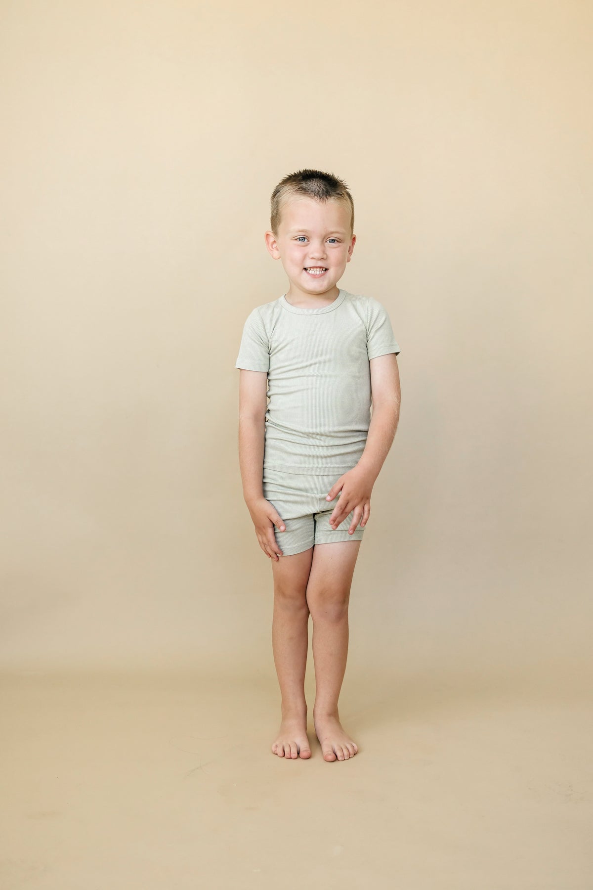 Solid Ribbed Bamboo 2pc Pajamas - more colors — Little Joy Co.