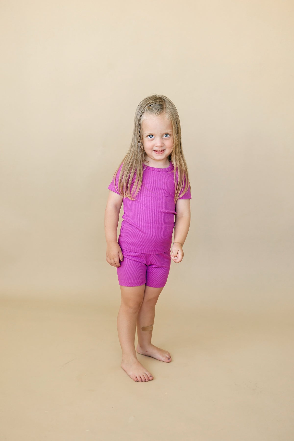 Solid Ribbed Bamboo 2pc Pajamas - more colors — Little Joy Co.