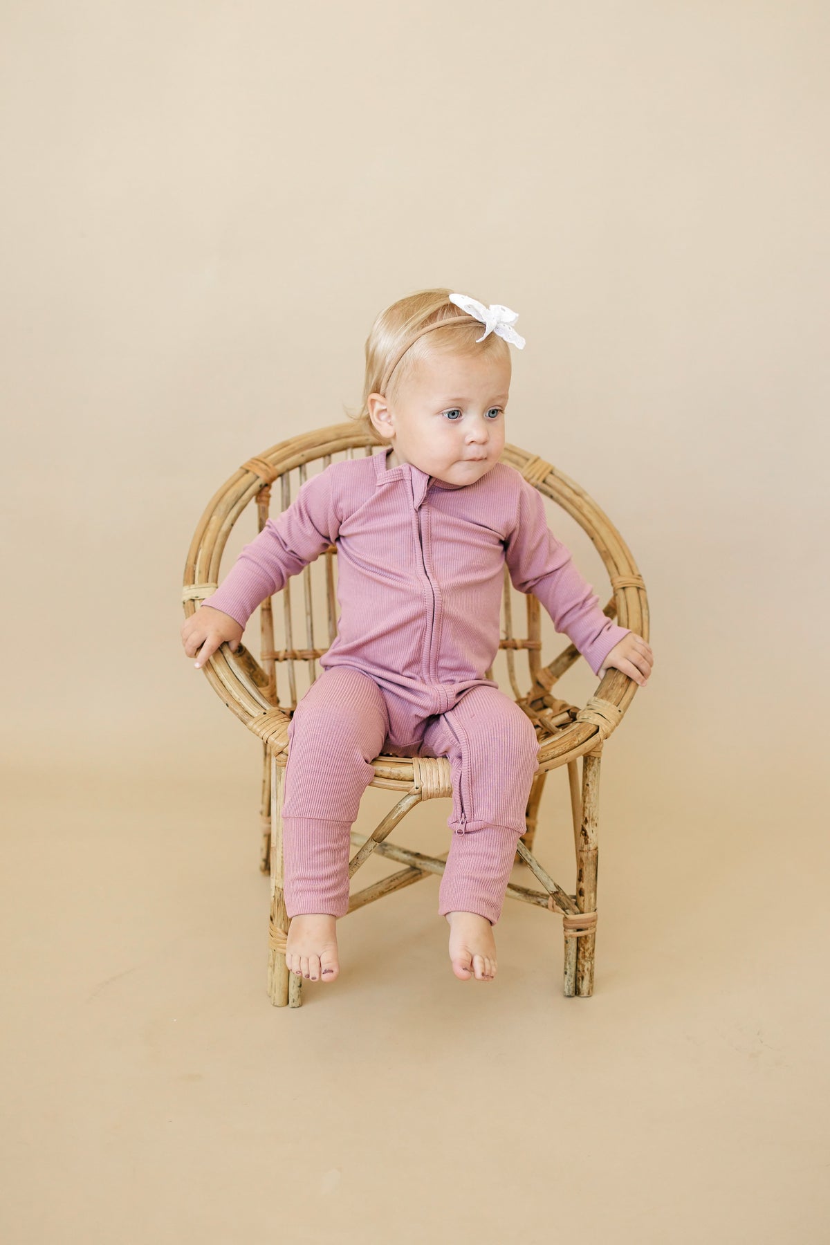 Solid Ribbed Bamboo Zippy Romper - more colors — Little Joy Co.