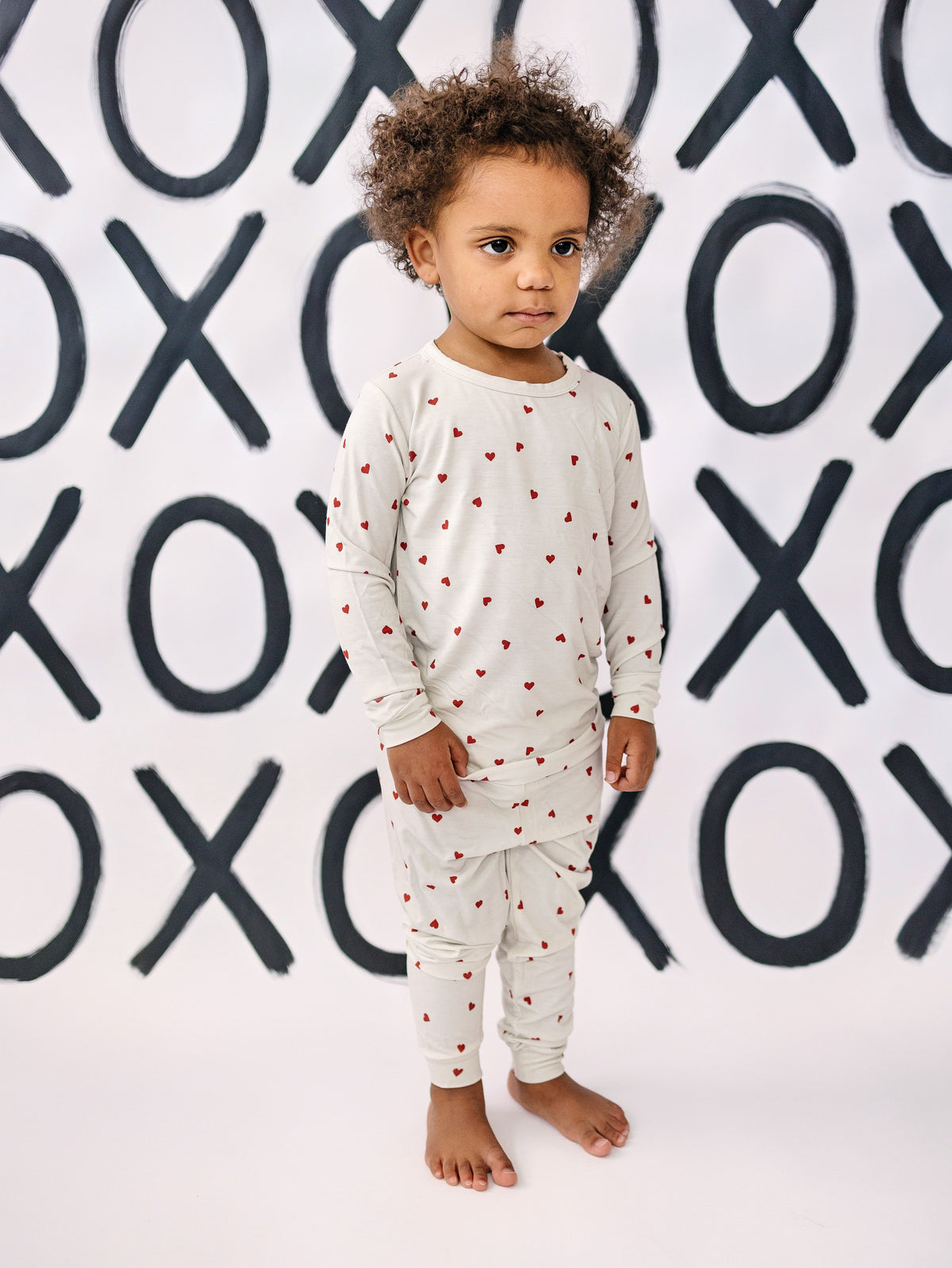 Tiny Hearts 2pc Bamboo Pajamas — Little Joy Co.