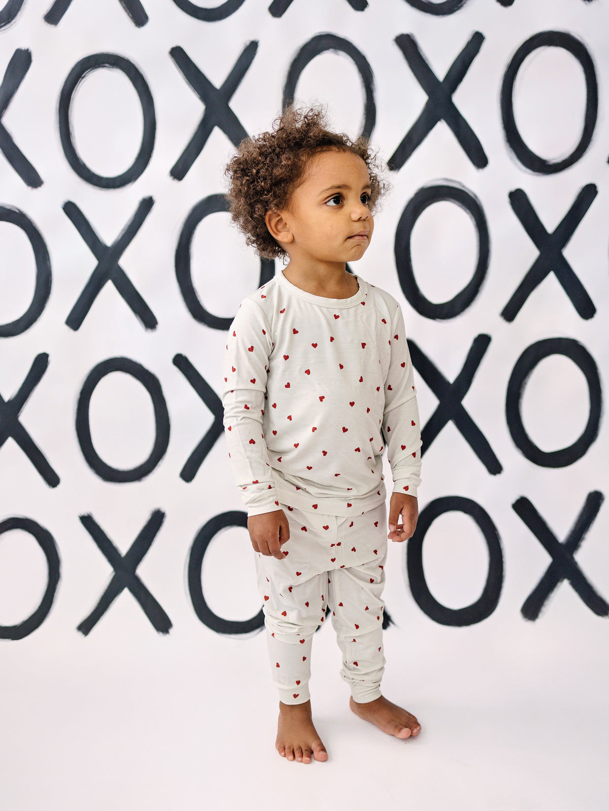 Tiny Hearts 2pc Bamboo Pajamas — Little Joy Co.