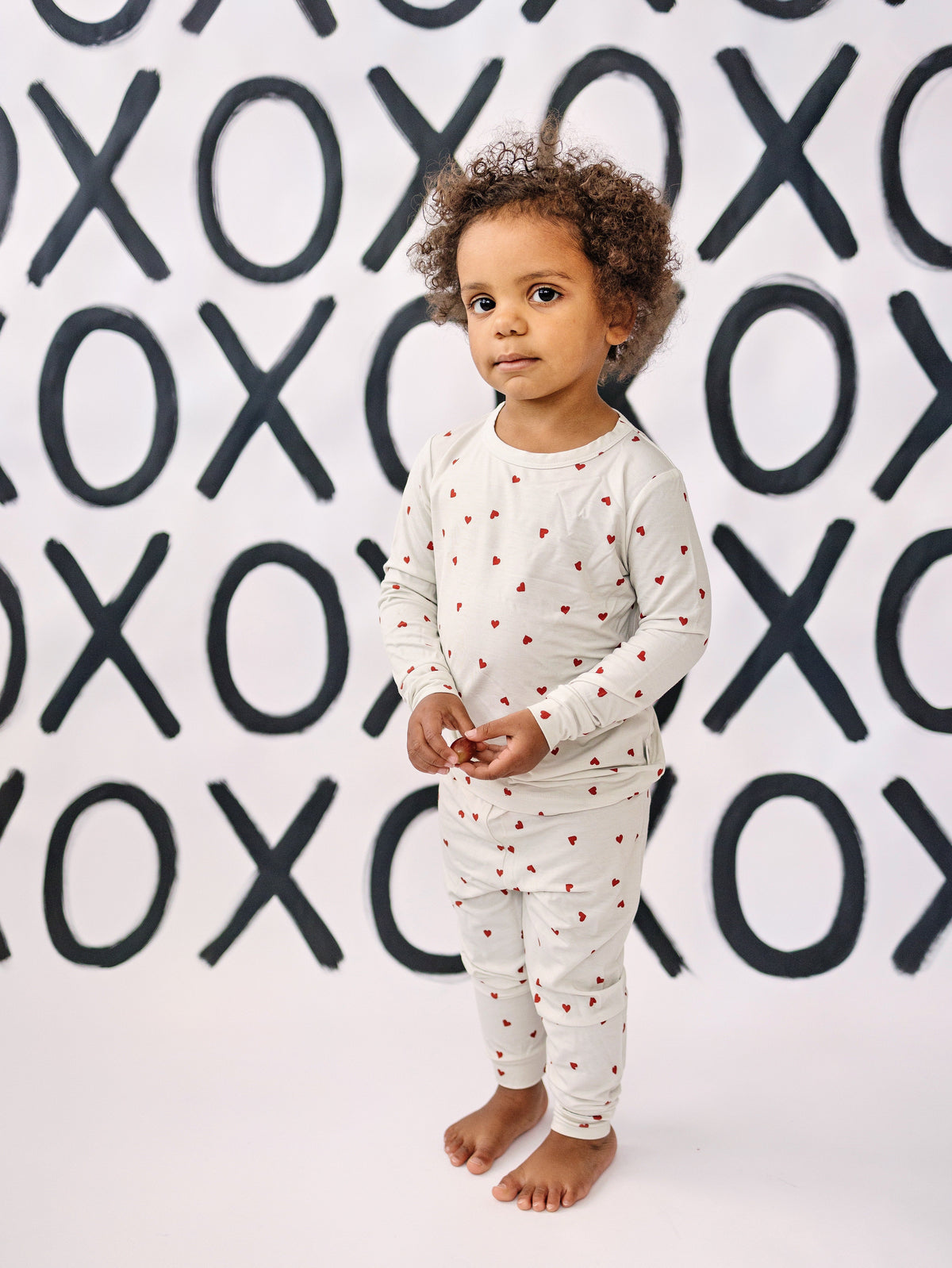 Tiny Hearts 2pc Bamboo Pajamas — Little Joy Co.