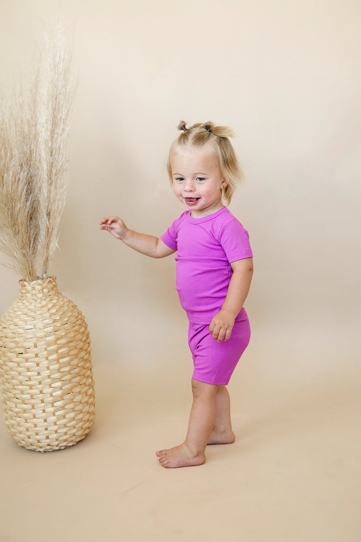 Solid Ribbed Bamboo 2pc Pajamas - more colors — Little Joy Co.