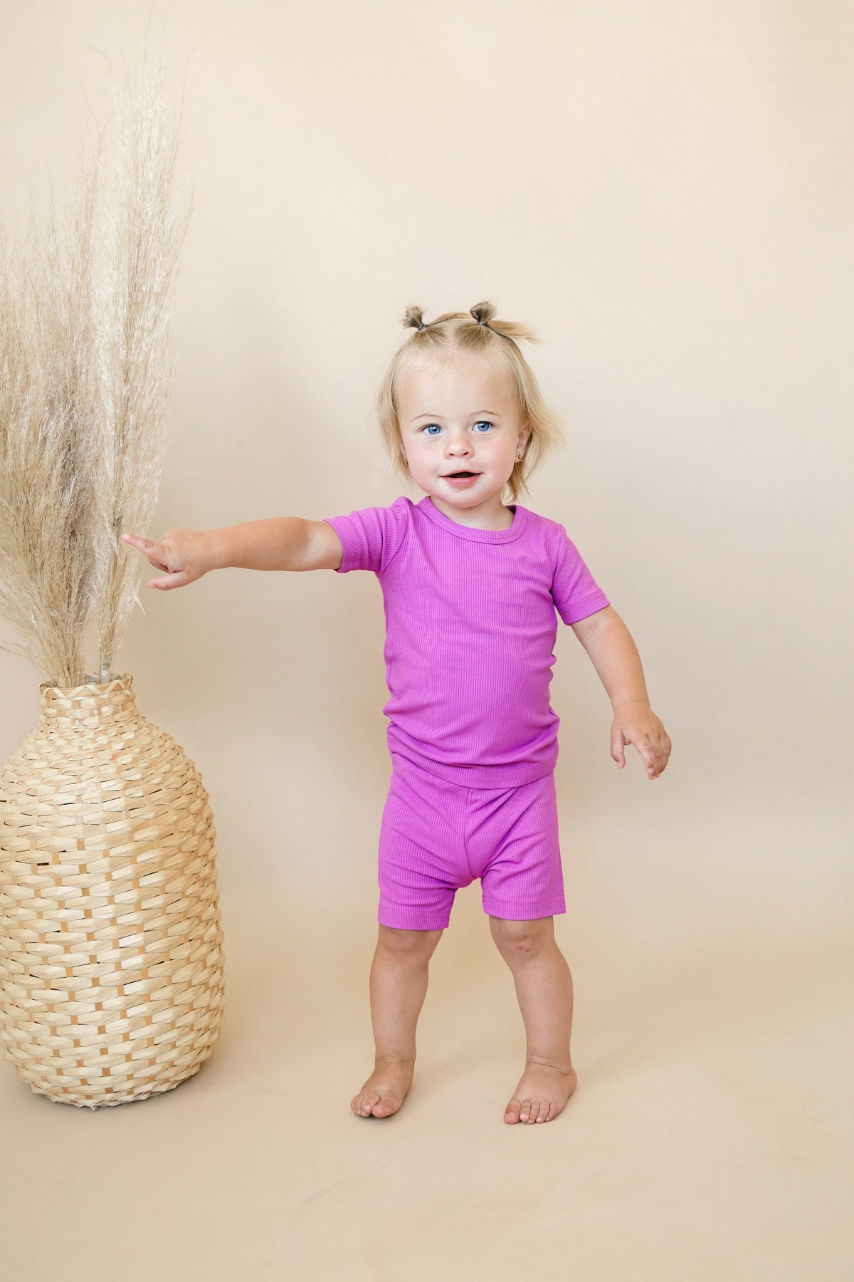 Solid Ribbed Bamboo 2pc Pajamas - more colors — Little Joy Co.