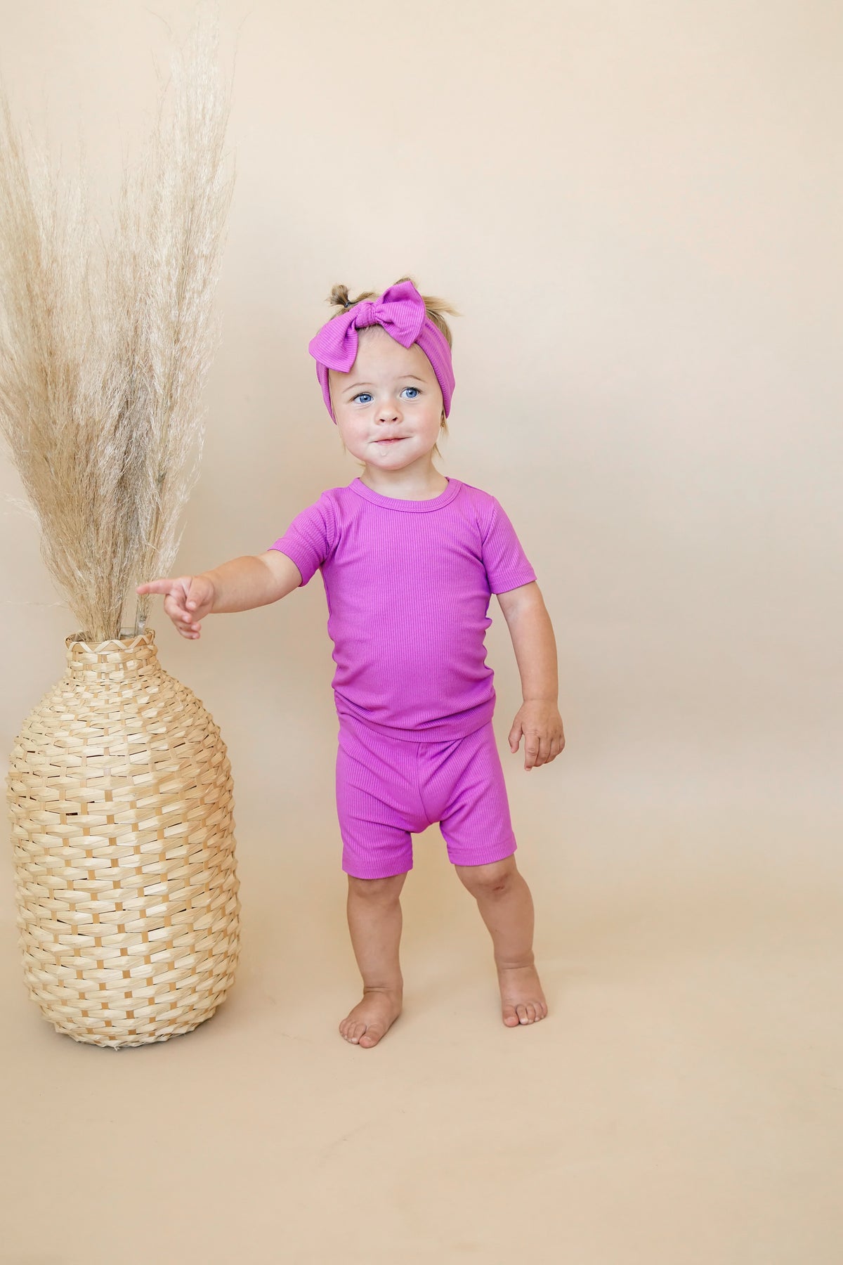 Solid Ribbed Bamboo 2pc Pajamas - more colors — Little Joy Co.