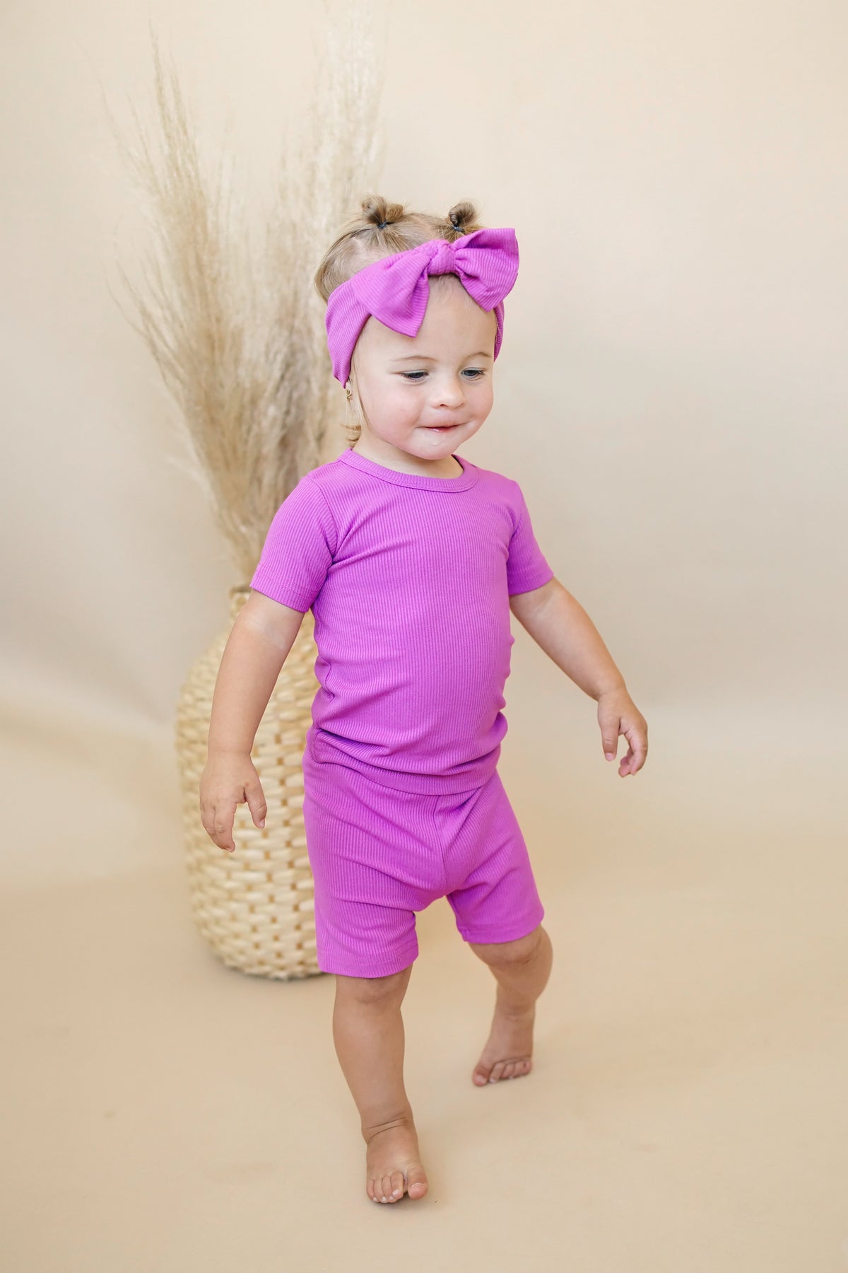 Solid Ribbed Bamboo 2pc Pajamas - more colors — Little Joy Co.