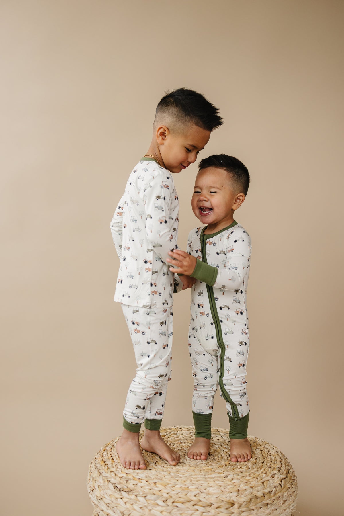 Tiny Tractors 2pc Bamboo Pajamas — Little Joy Co.