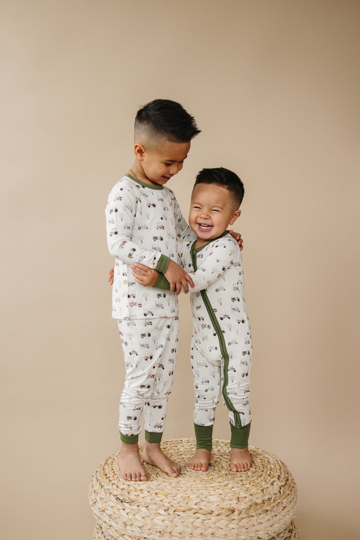 Tiny Tractors 2pc Bamboo Pajamas — Little Joy Co.