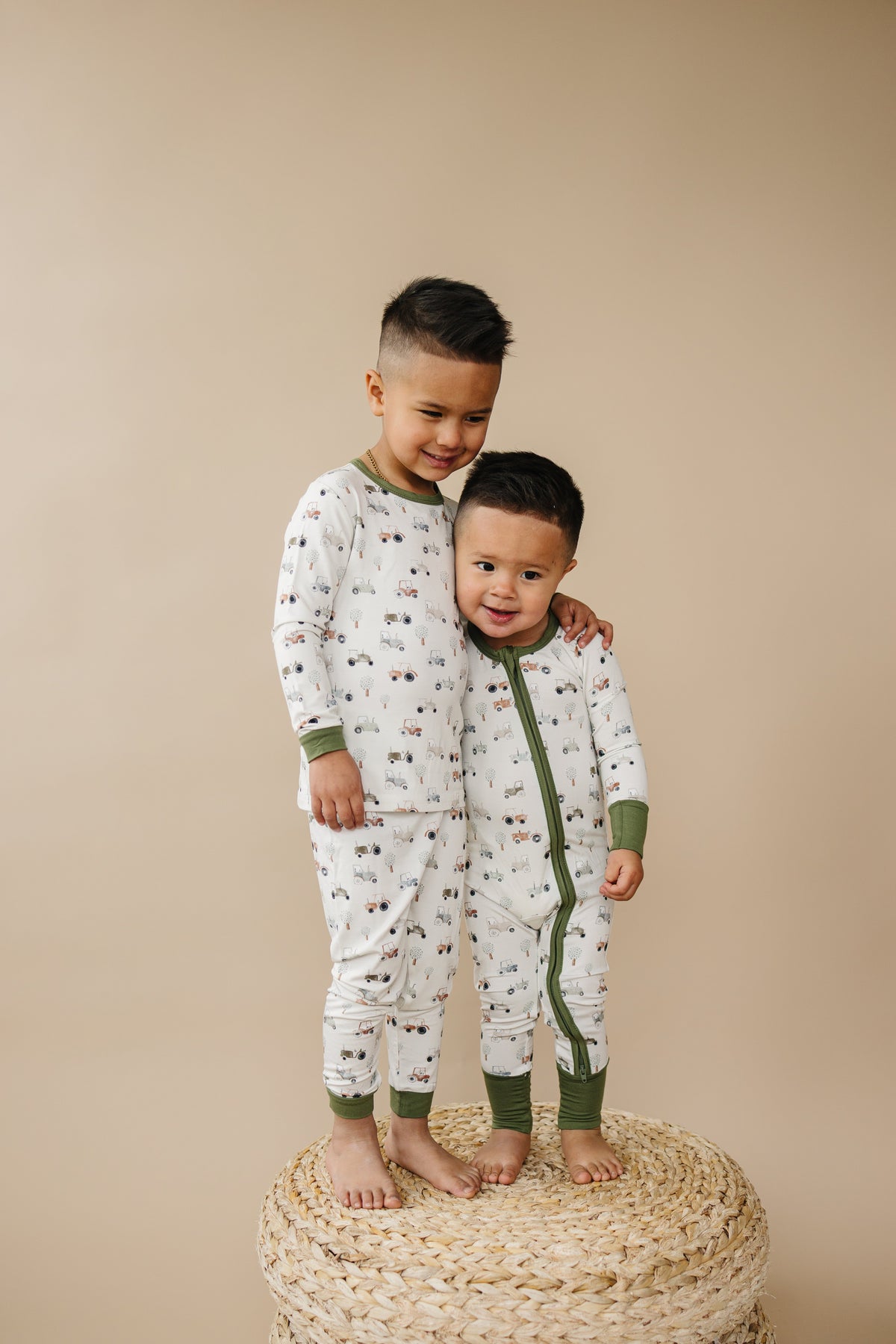 Tiny Tractors 2pc Bamboo Pajamas — Little Joy Co.