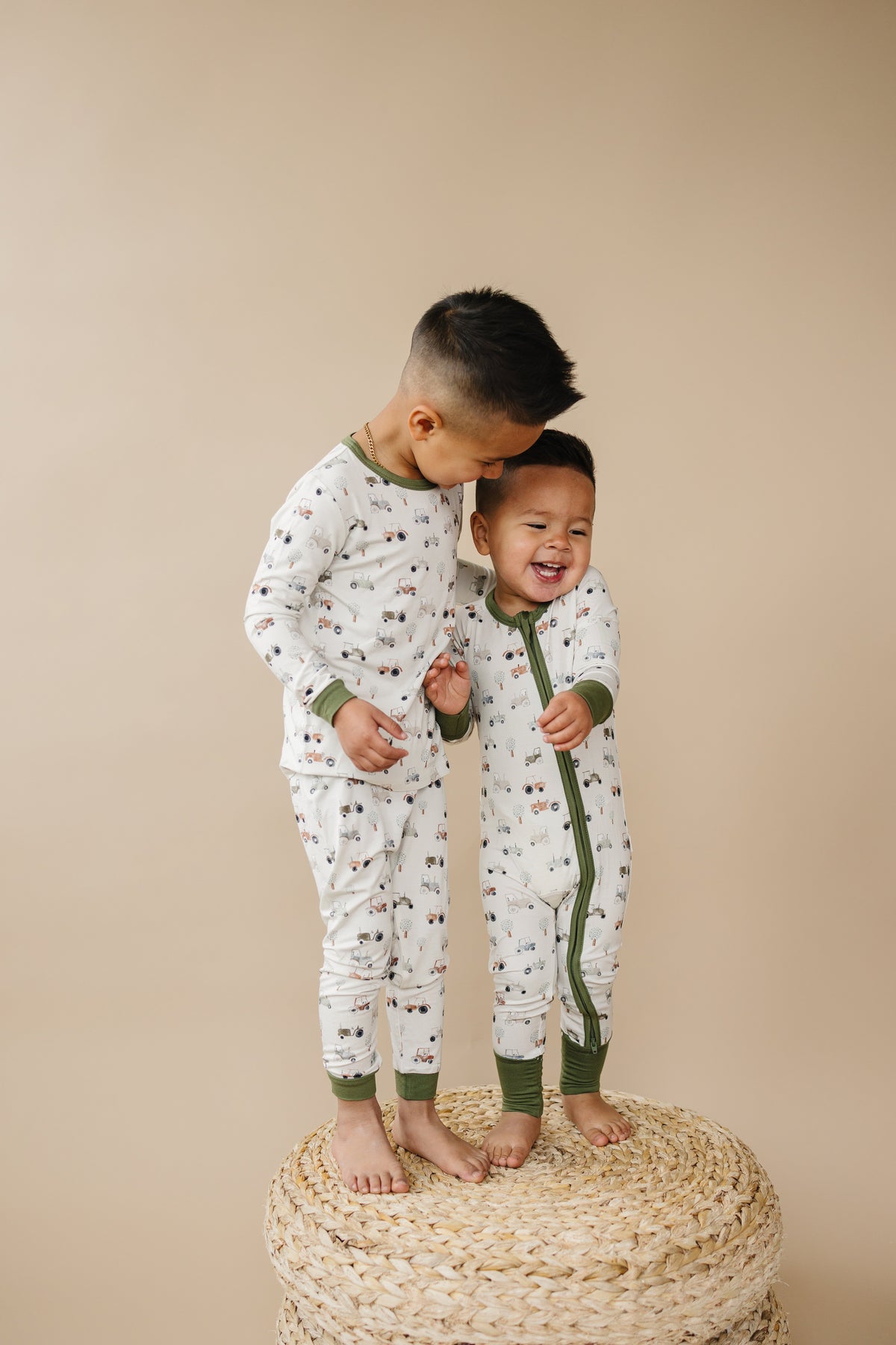 Tiny Tractors 2pc Bamboo Pajamas — Little Joy Co.