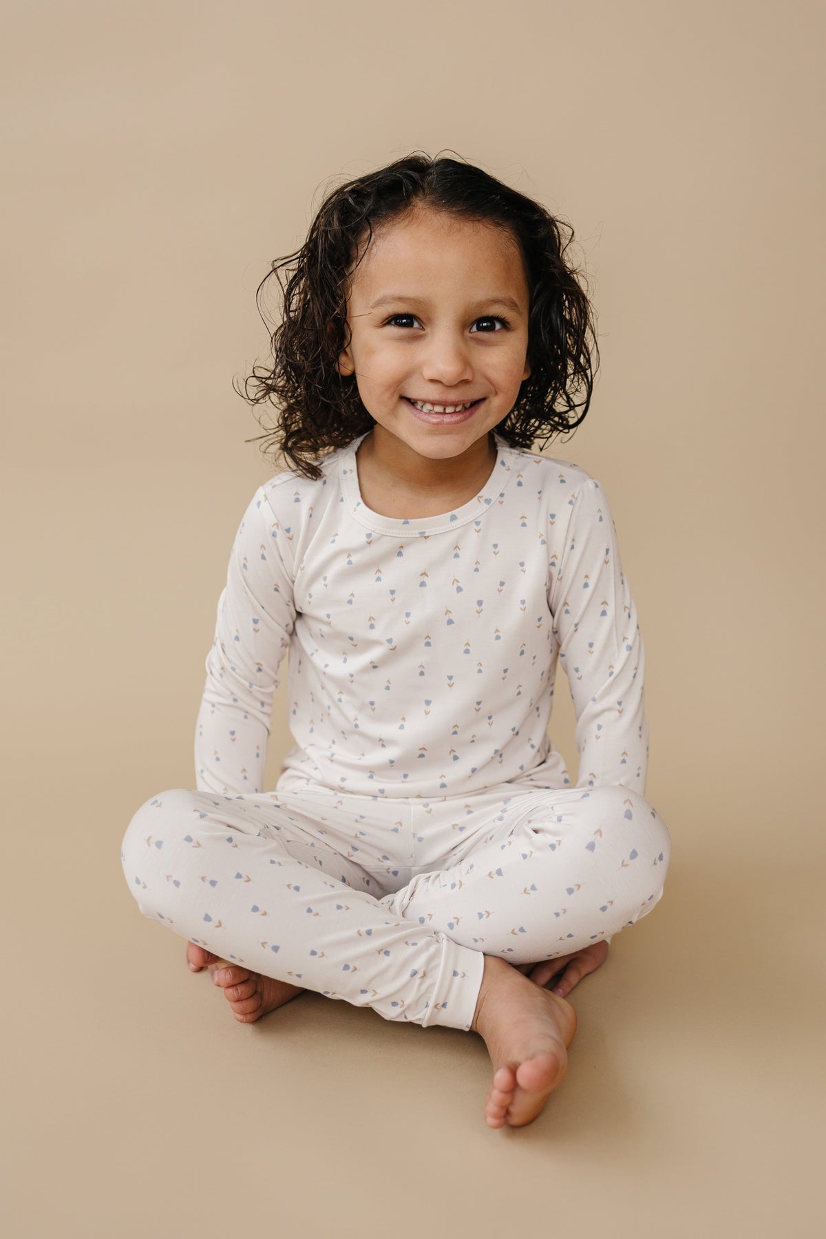 Tiny Tulips 2pc Bamboo Pajamas — Little Joy Co.