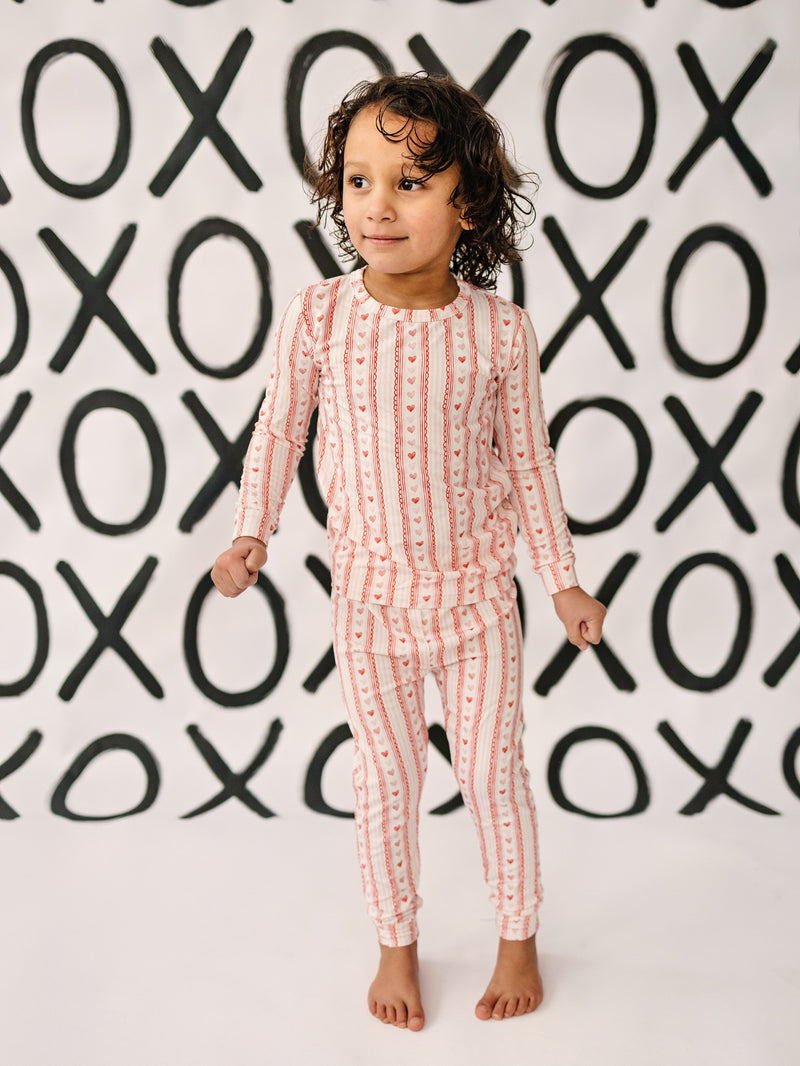 Laced with Love 2pc Bamboo Pajamas — Little Joy Co.