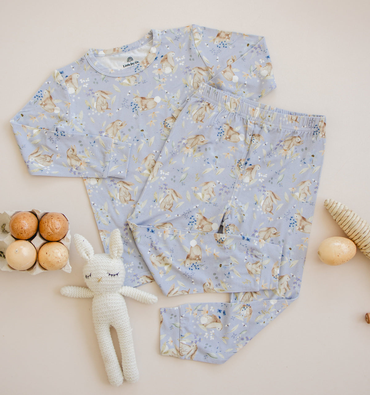 Bunny Blossoms 2pc Bamboo Pajamas — Little Joy Co.