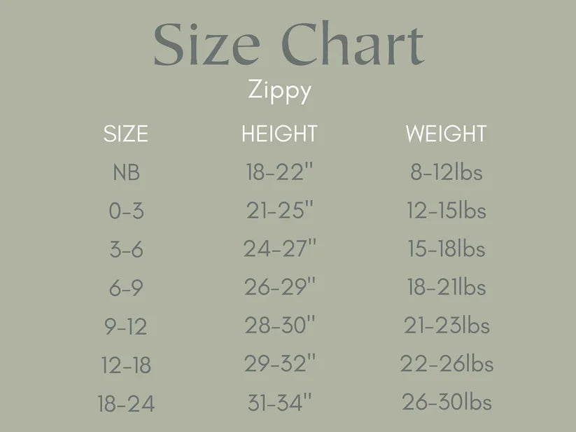 Tiny Trees Ribbed Bamboo Zippy Pajamas — Little Joy Co.