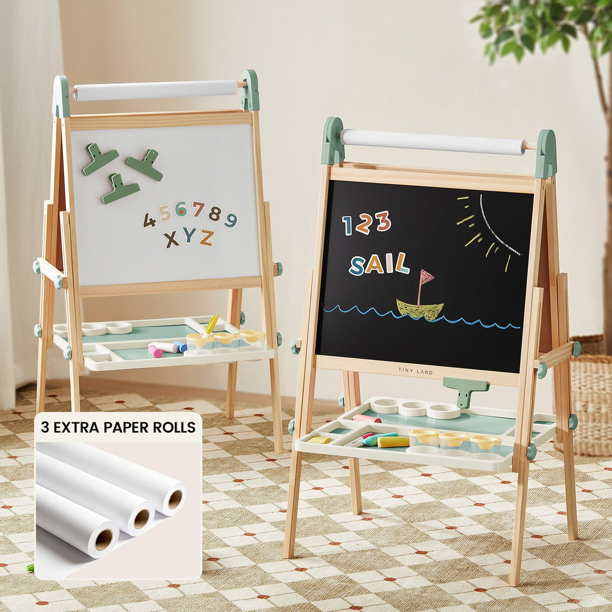 Tiny Land® Pink Magnitales Easel & Paper Roll Set — Tiny Land