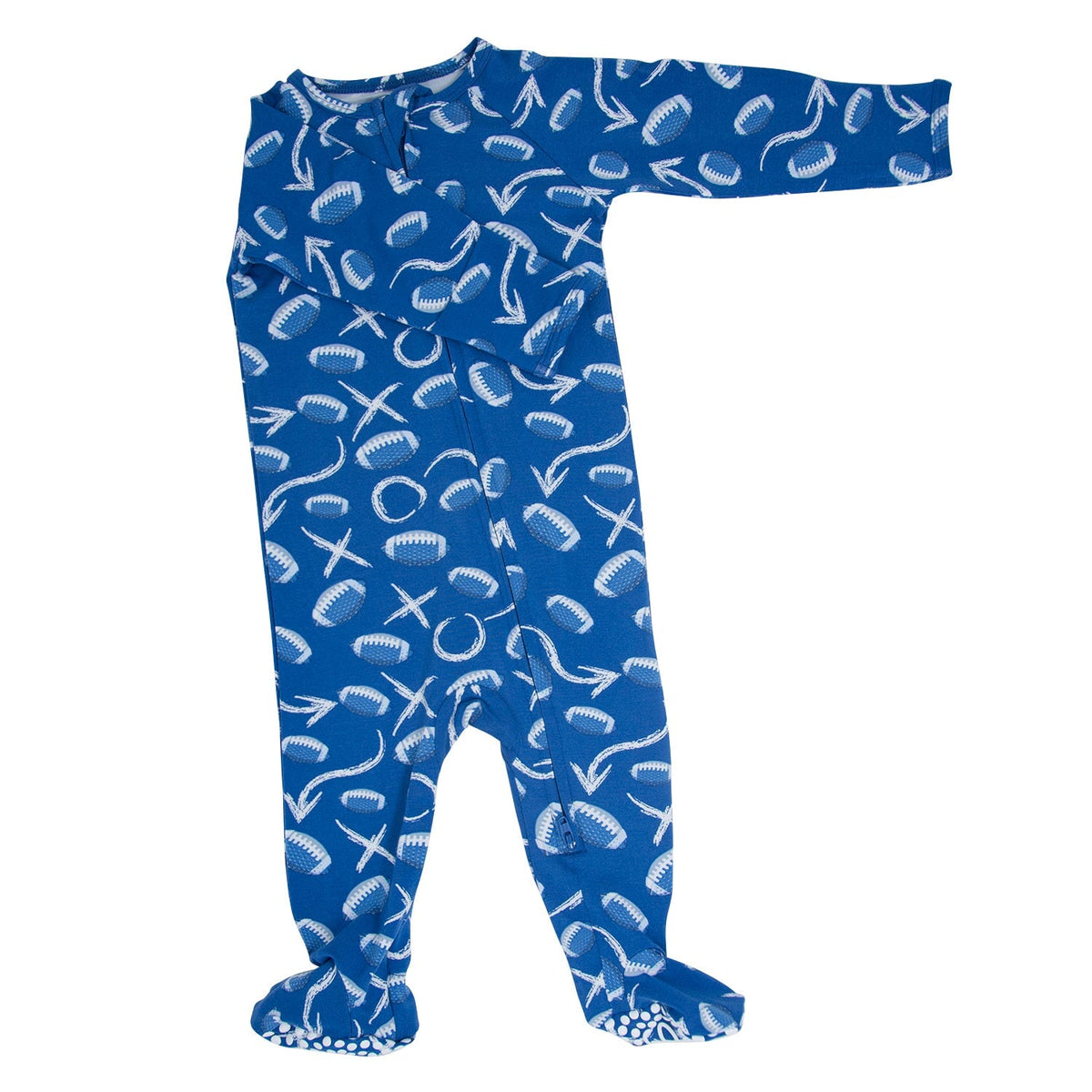 Allen Work Zipper Footie — Sweet Bamboo
