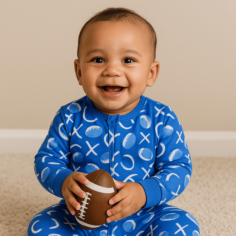 Allen Work Zipper Footie — Sweet Bamboo