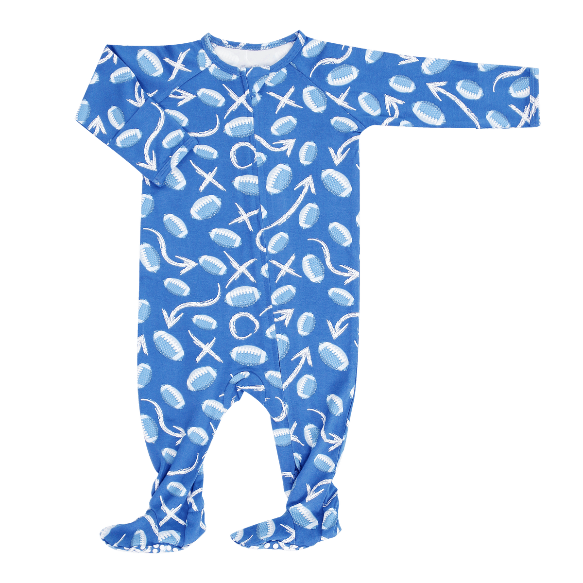 Allen Work Zipper Footie — Sweet Bamboo