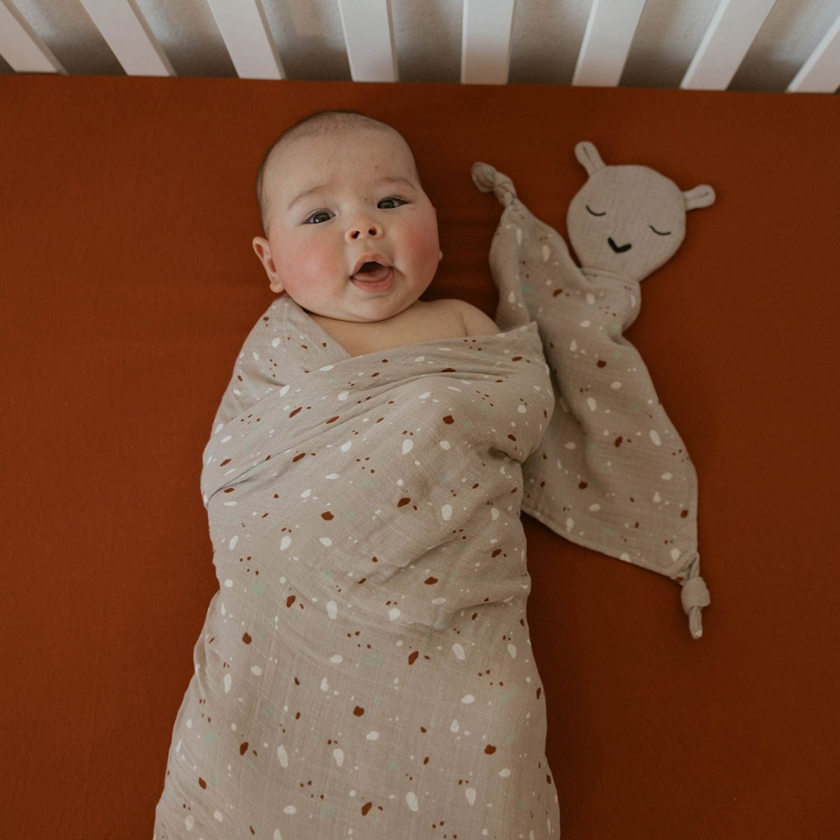 100% Muslin Lovey - Alpaca — Parker Baby Co.