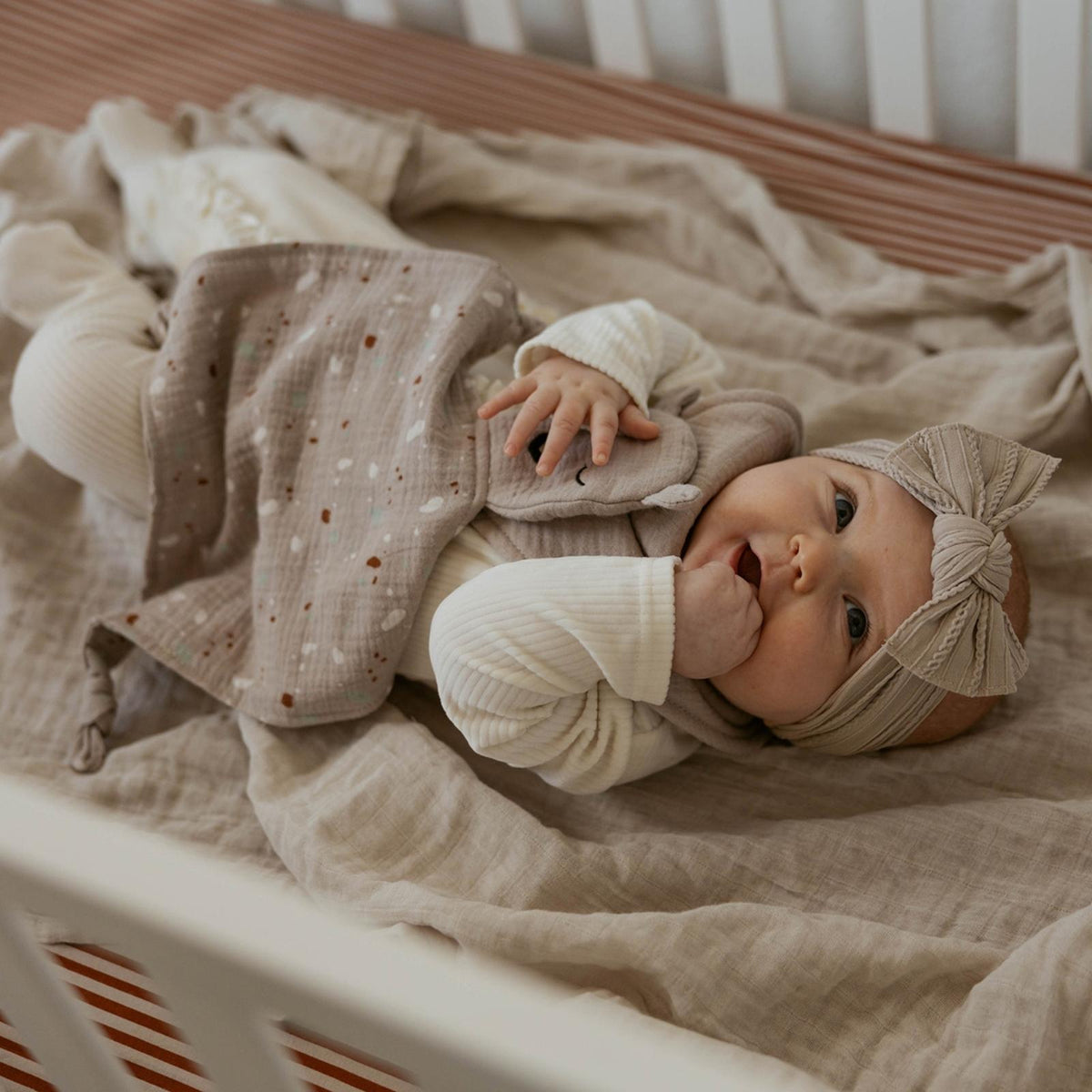 100% Muslin Lovey - Alpaca — Parker Baby Co.