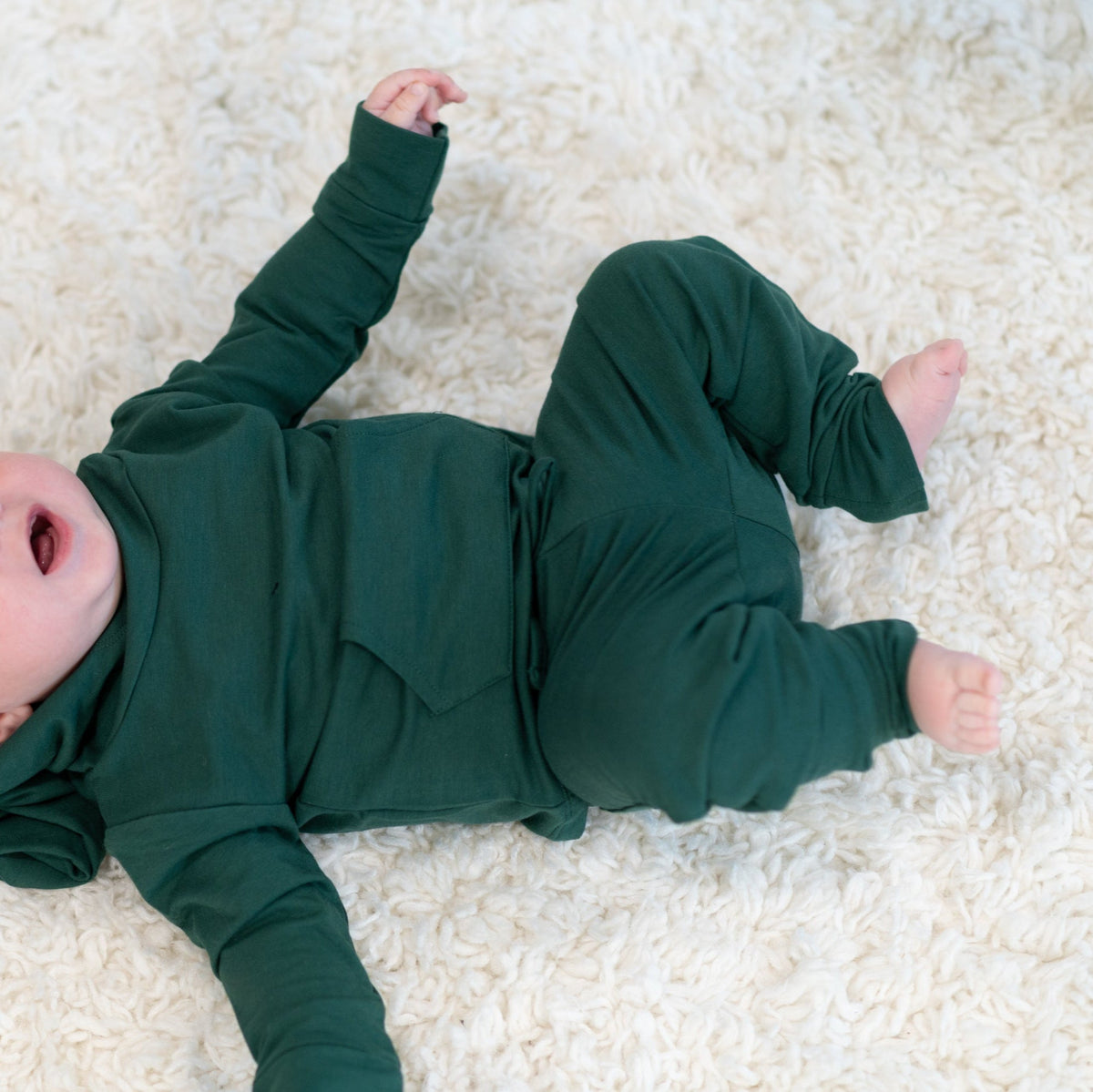 Alpine Green Hooded Jogger Set — Sweet Bamboo