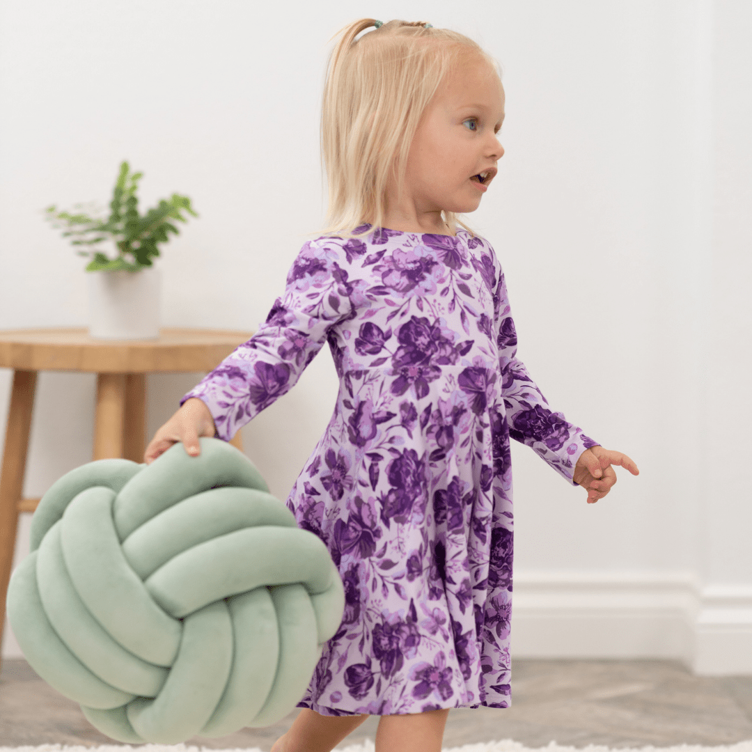 Amelia Bedelia Swirly Girl Dress — Sweet Bamboo