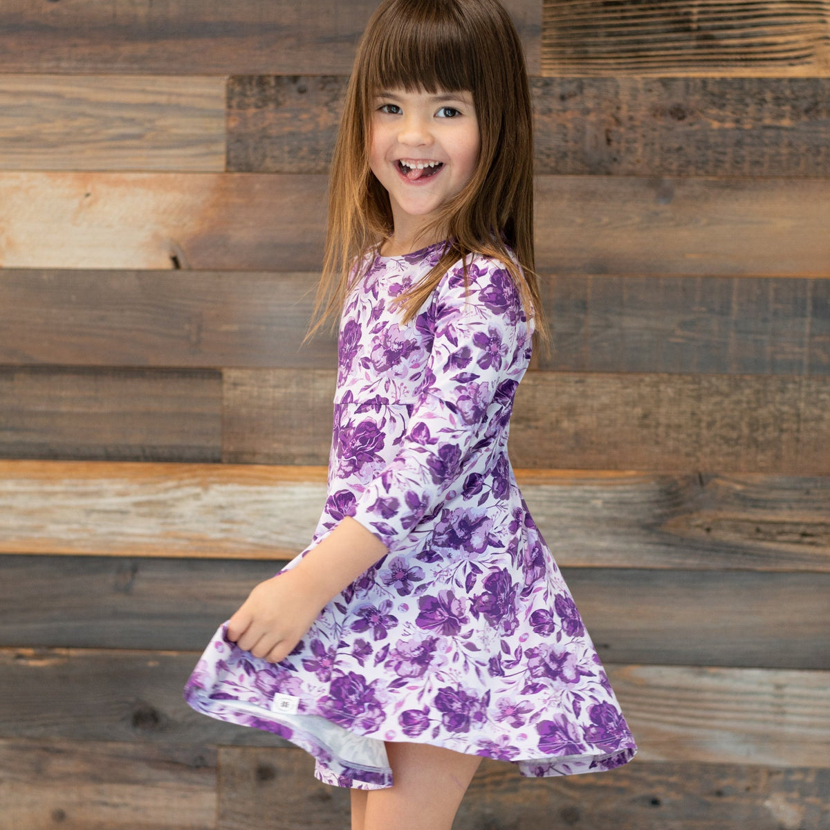 Amelia Bedelia Swirly Girl Dress — Sweet Bamboo