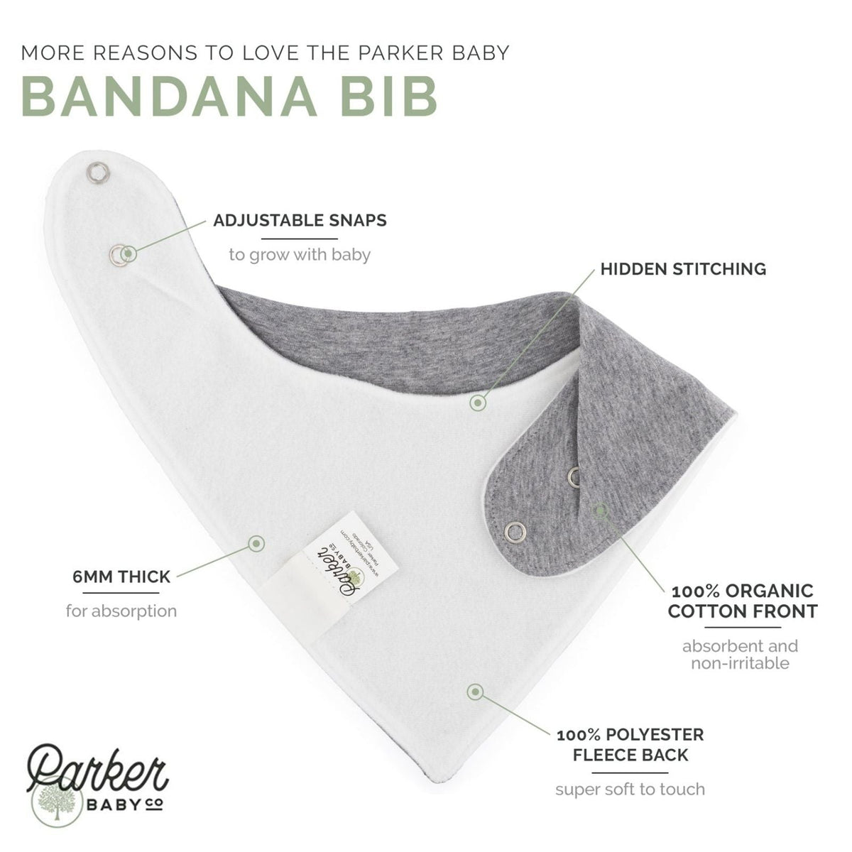 Clay Bandana Bib Set (8 pack) — Parker Baby Co.