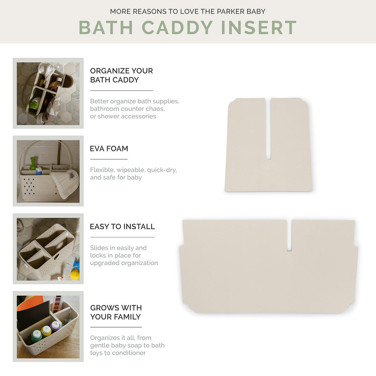 Bath Caddy Insert — Parker Baby Co.