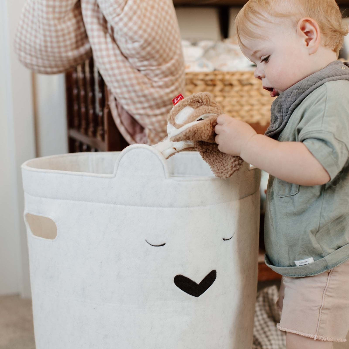 Bear Felt Laundry Hamper — Parker Baby Co.