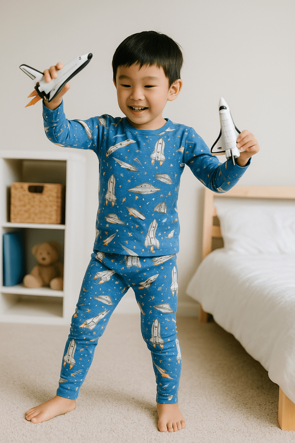Big Kid Pajama Deep in Orbit — Sweet Bamboo