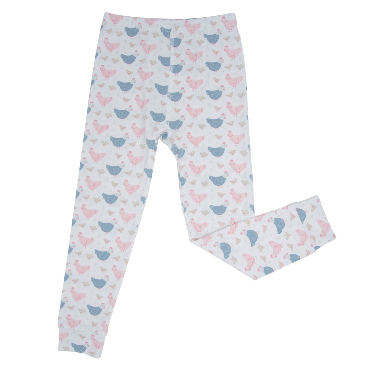 Pink Farm Hens Bamboo Big Kid Pajama — Sweet Bamboo