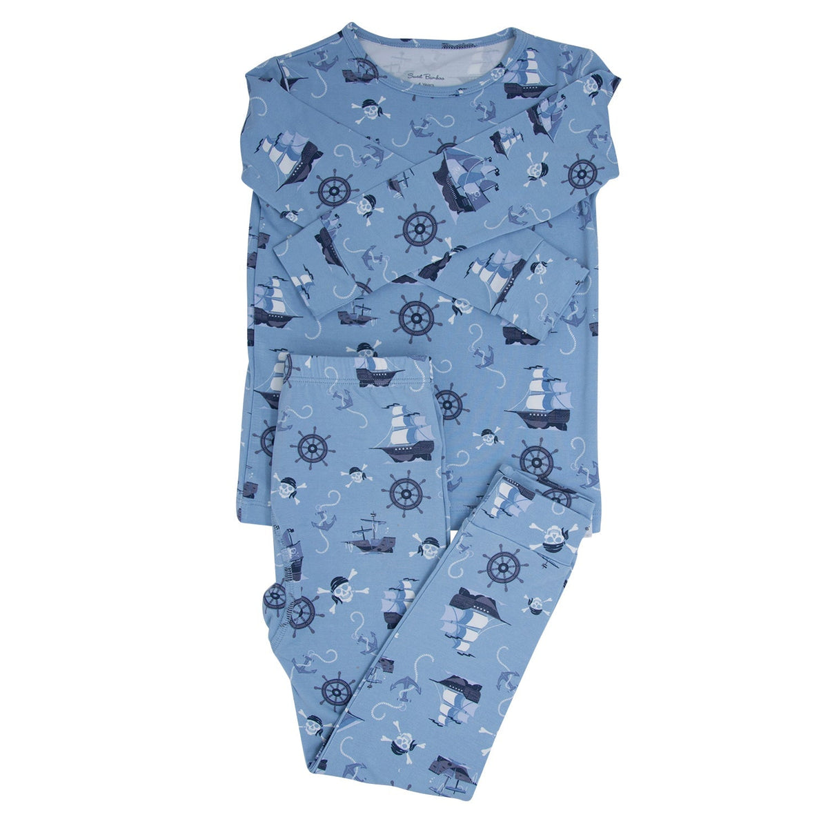 Pirate Ships Big Kid Pajama — Sweet Bamboo