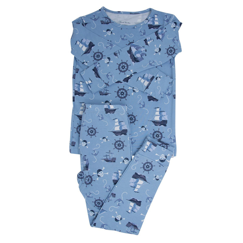 Pirate Ships Big Kid Pajama — Sweet Bamboo