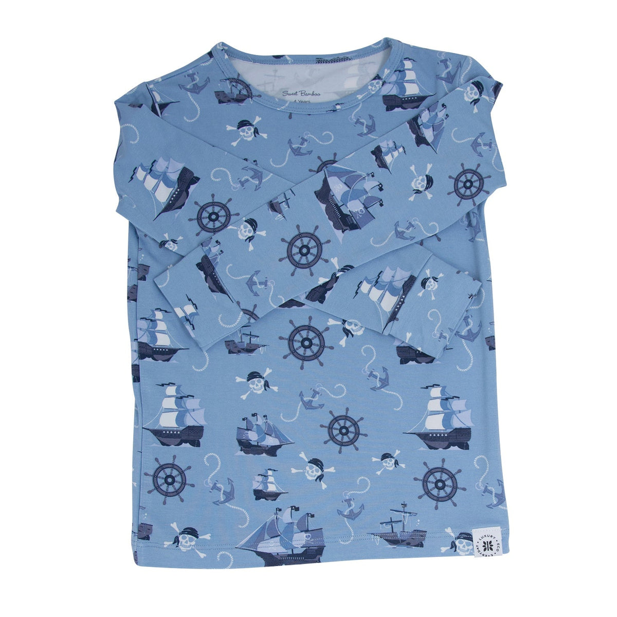 Pirate Ships Big Kid Pajama — Sweet Bamboo