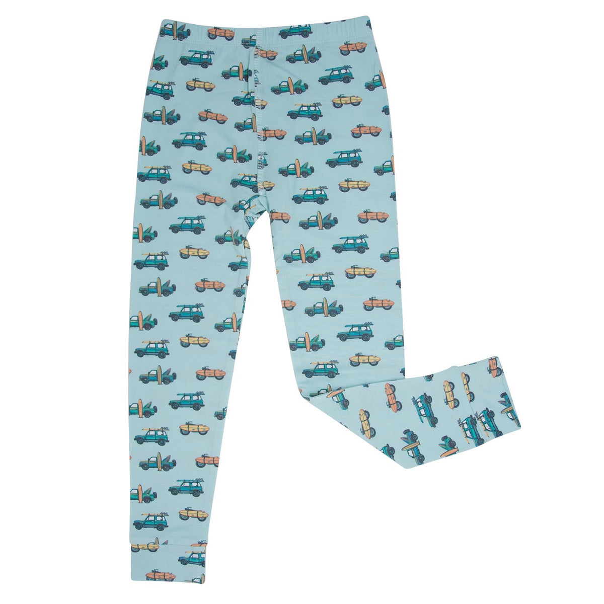 Surfing Beach Big Kid Pajama S/S — Sweet Bamboo