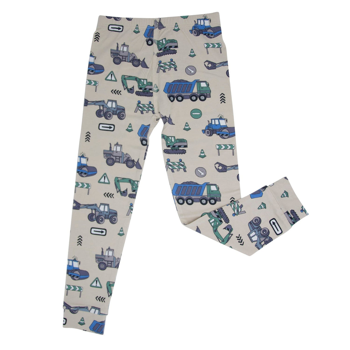 Trucks Diggers Construction Big Kid Pajama S/S — Sweet Bamboo
