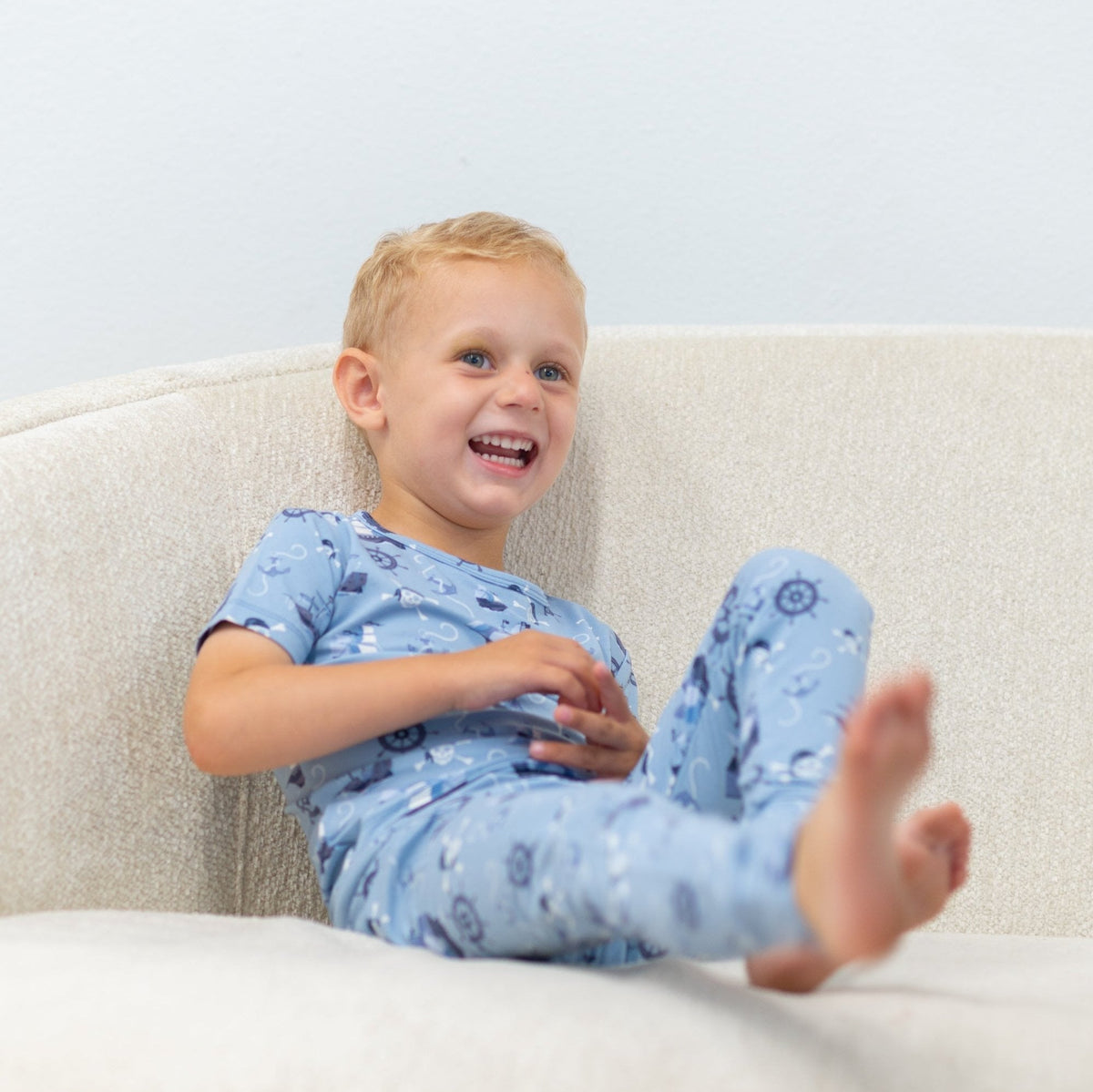 Pirate Ships Big Kid Pajama S/S — Sweet Bamboo