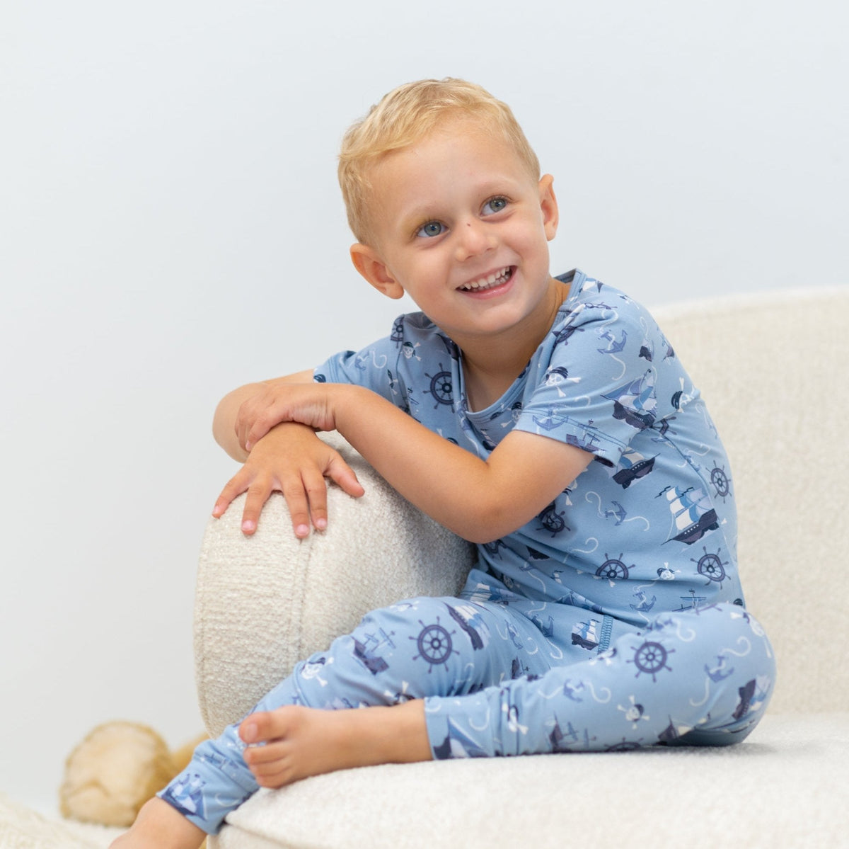 Pirate Ships Big Kid Pajama S/S — Sweet Bamboo