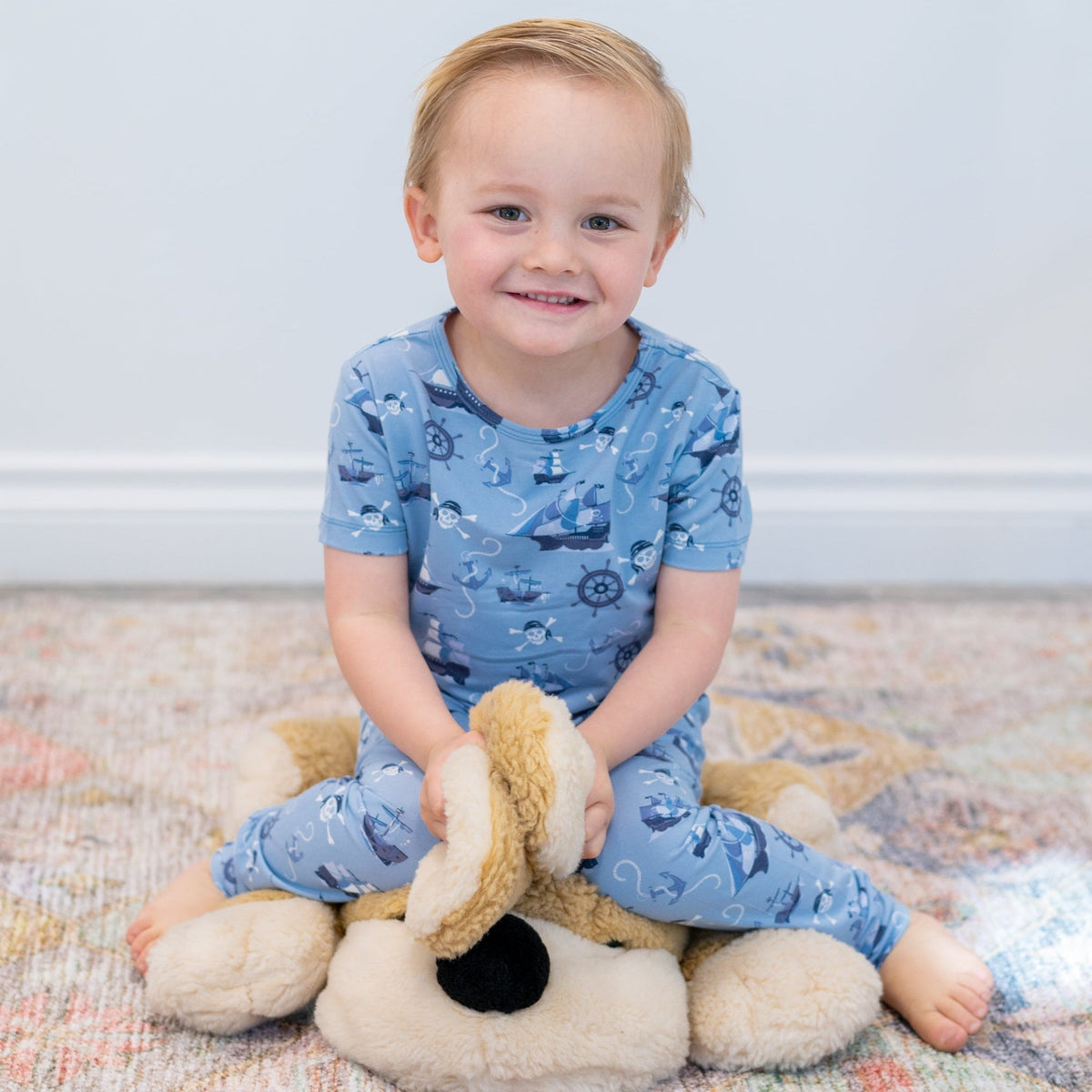 Pirate Ships Big Kid Pajama S/S — Sweet Bamboo