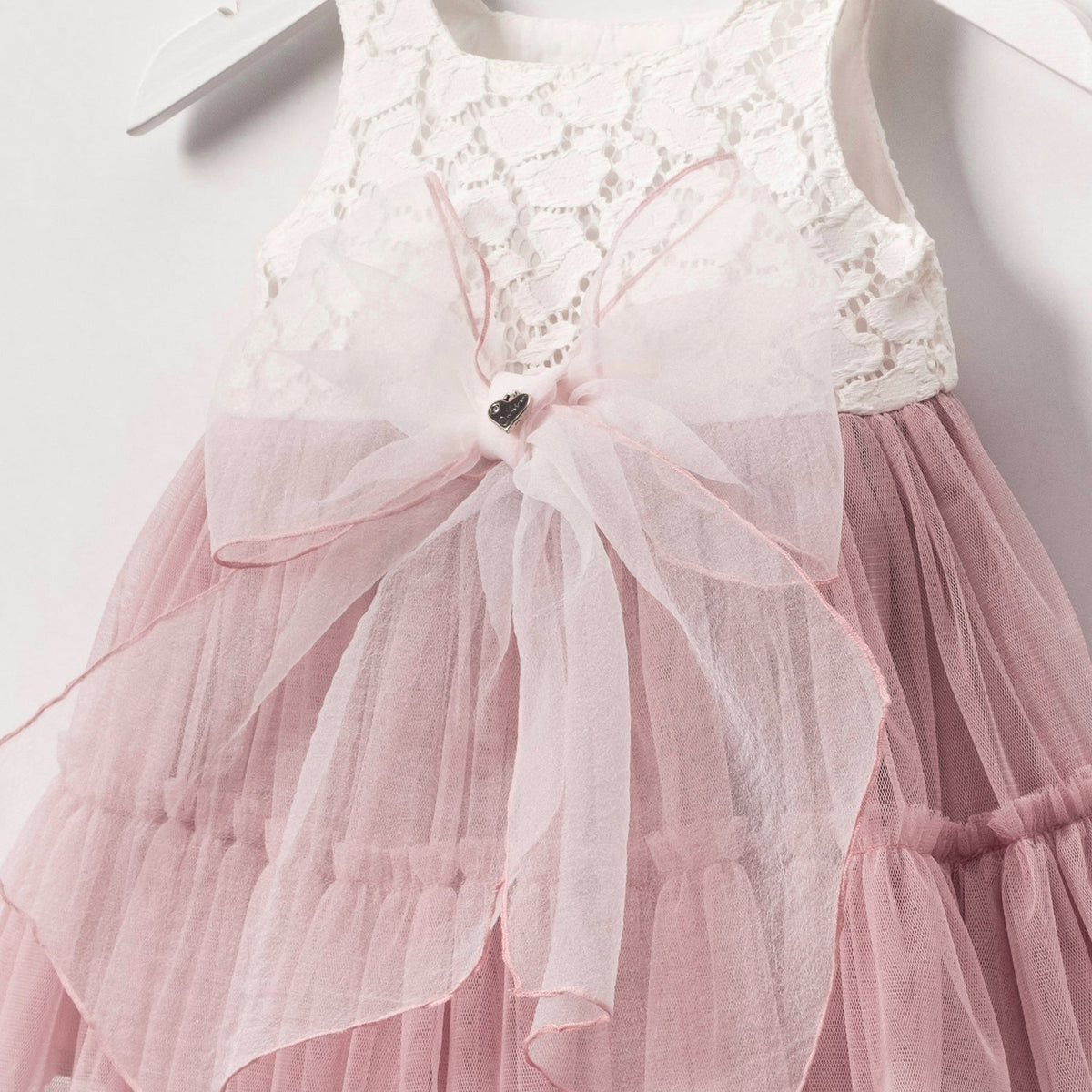 Blush Lace & Tulle Baby Dress — Honey and Hive