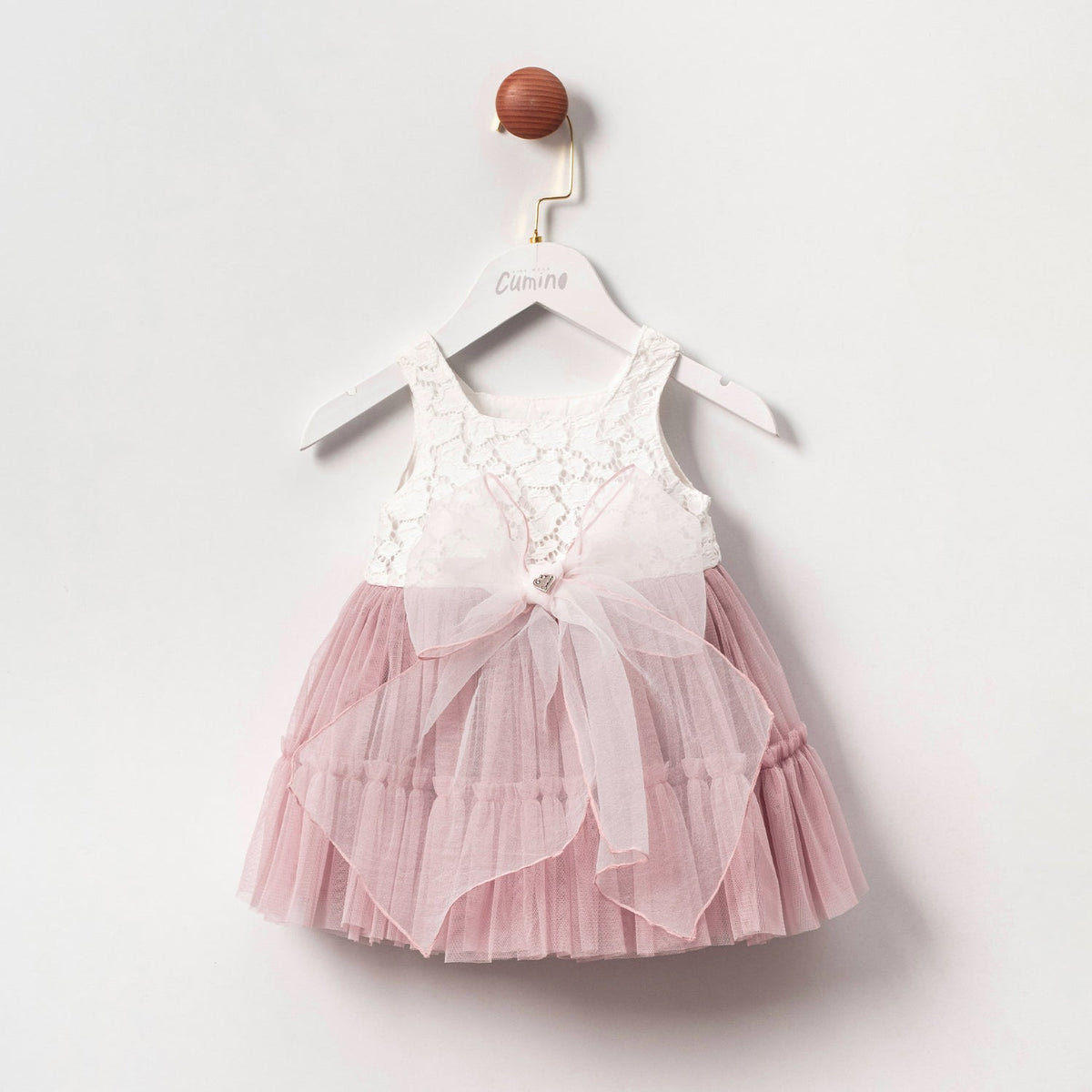 Blush Lace & Tulle Baby Dress — Honey and Hive