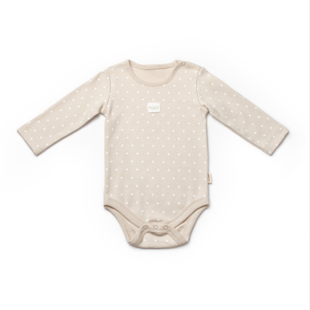 Brown Long Sleeve Polka Dot Organic — Honey and Hive
