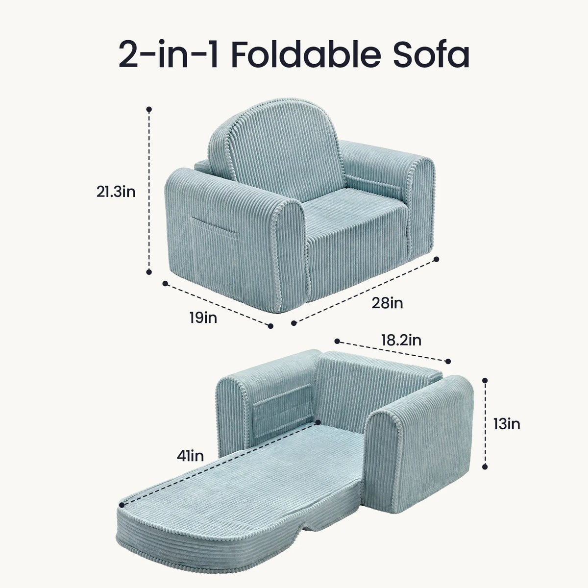Tiny Land® GentleSnug Corduroy Kid Chair — Tiny Land