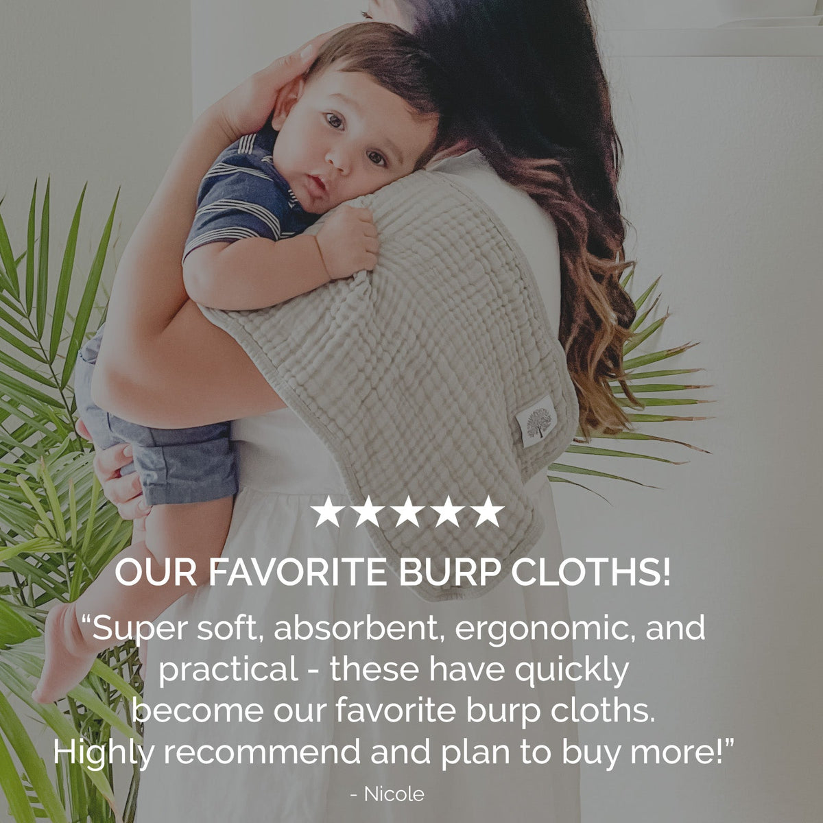 Cloud Set - Muslin Burp Cloths (4 Pack) — Parker Baby Co.